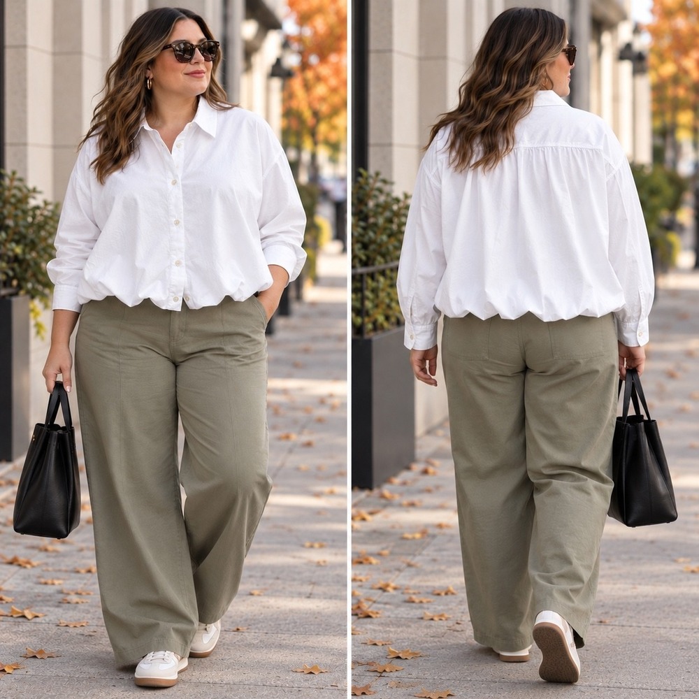 Gap Bubble Hem Oversized Button-Up Shirt Women's XL White Cotton NWT Balloon Top